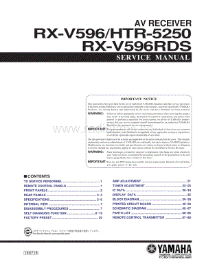 Yamaha-RXV-596-Service-Manual电路原理图.pdf