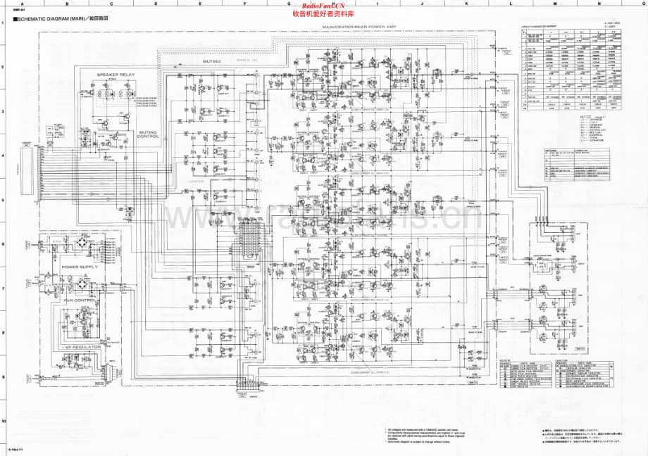 Yamaha-DSPA-1-Schematic电路原理图.pdf_第1页