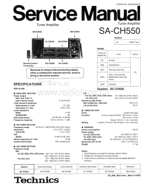 Technics-SACH-550-Service-Manual电路原理图.pdf