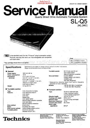 Technics-SLQ-5-Service-Manual电路原理图.pdf