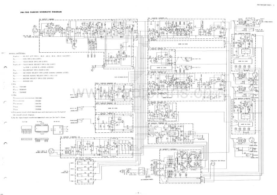 Yamaha-PM-700-Schematic电路原理图.pdf_第3页