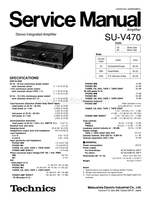 Technics-SUV-470-Service-Manual电路原理图.pdf