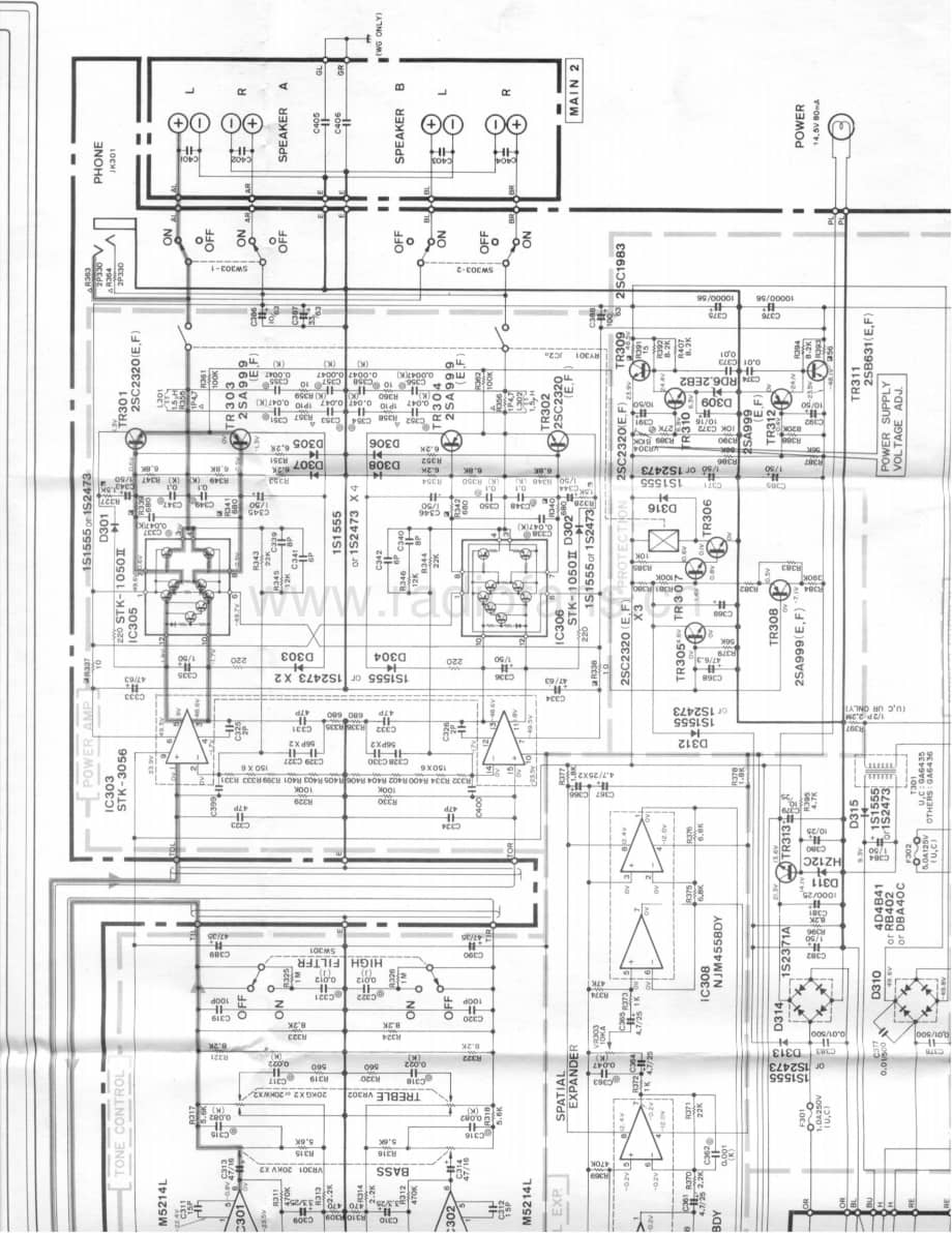 Yamaha-R-700-Schematic电路原理图.pdf_第1页