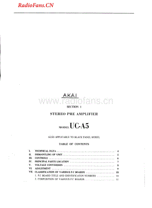 Akai-UCA5-pre-sm维修电路图 手册.pdf