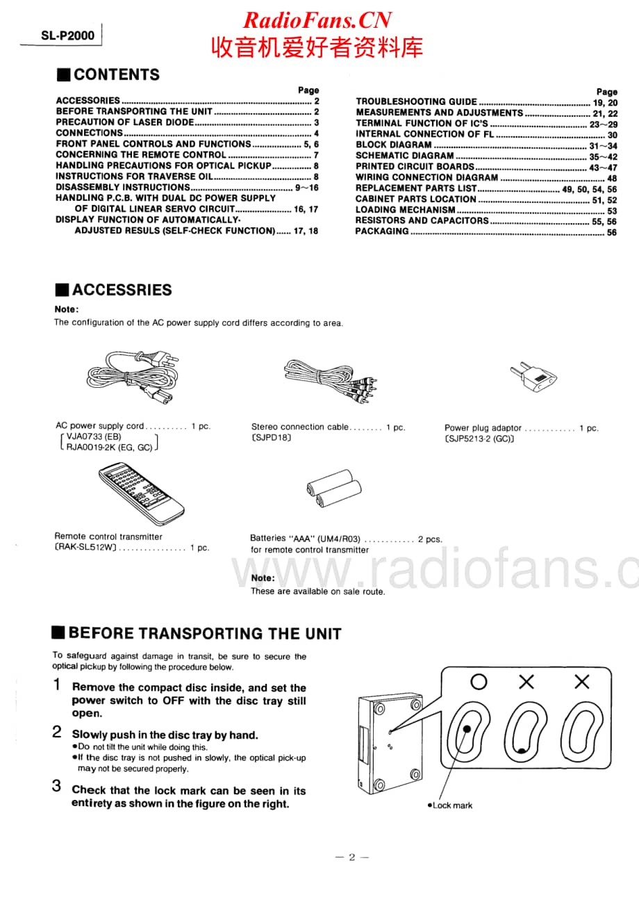 Technics-SLP-2000-Service-Manual电路原理图.pdf_第2页