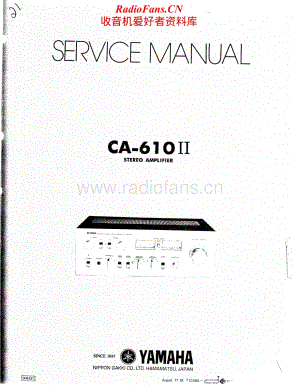 Yamaha-CA-610_Mk2-Service-Manual电路原理图.pdf