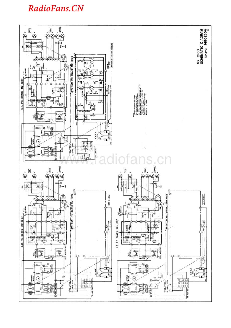 Akai-GXC210D-tape-sm维修电路图 手册.pdf_第2页