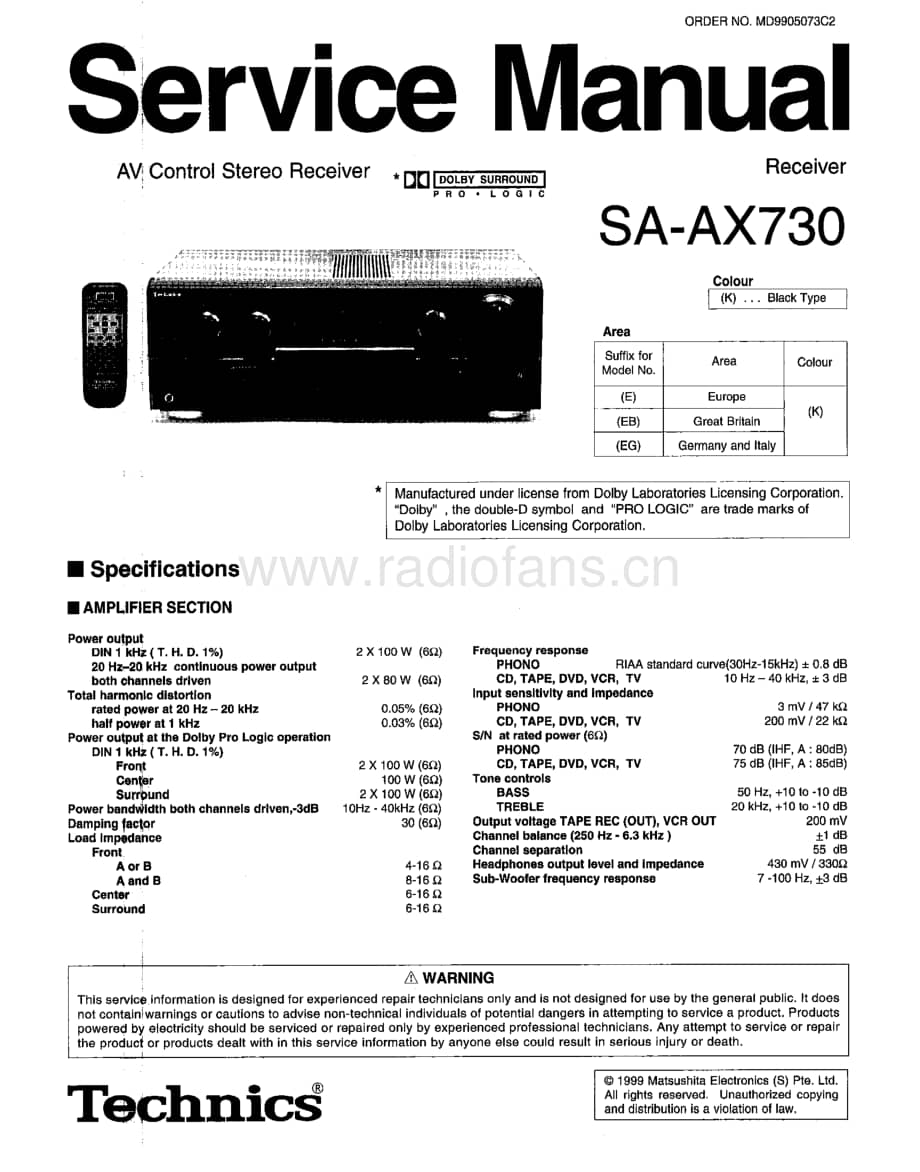 Technics-SAAX-730-Service-Manual电路原理图.pdf_第1页