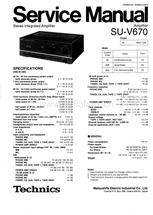 Technics-SUV-670-Service-Manual电路原理图.pdf