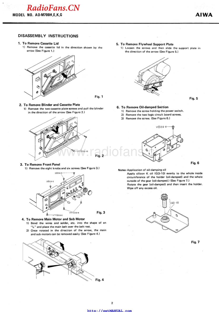 Aiwa-ADM700K-tape-sm维修电路图 手册.pdf_第2页