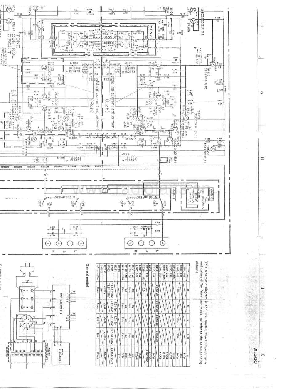 Yamaha-A-500-Schematic电路原理图.pdf_第3页