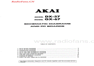 Akai-DX57-tape-sch维修电路图 手册.pdf