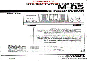 Yamaha-M-85-Service-Manual电路原理图.pdf