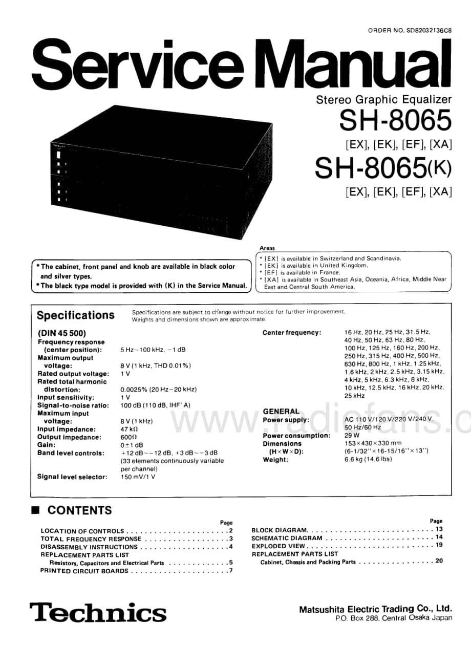 Technics-SH-8065-Service-Manual电路原理图.pdf_第1页