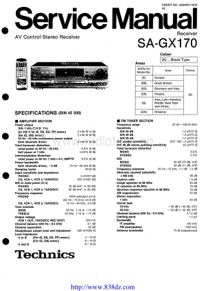 Technics-SAGX-170-Service-Manual电路原理图.pdf