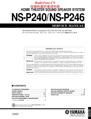 Yamaha-NSP-246-Service-Manual电路原理图.pdf