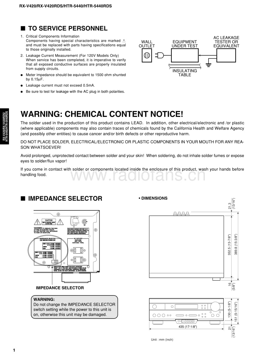 Yamaha-RXV-420-RDS-Service-Manual电路原理图.pdf_第2页
