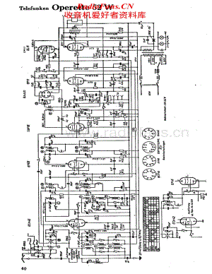 Telefunken-Operette-52W-Schematic电路原理图.pdf
