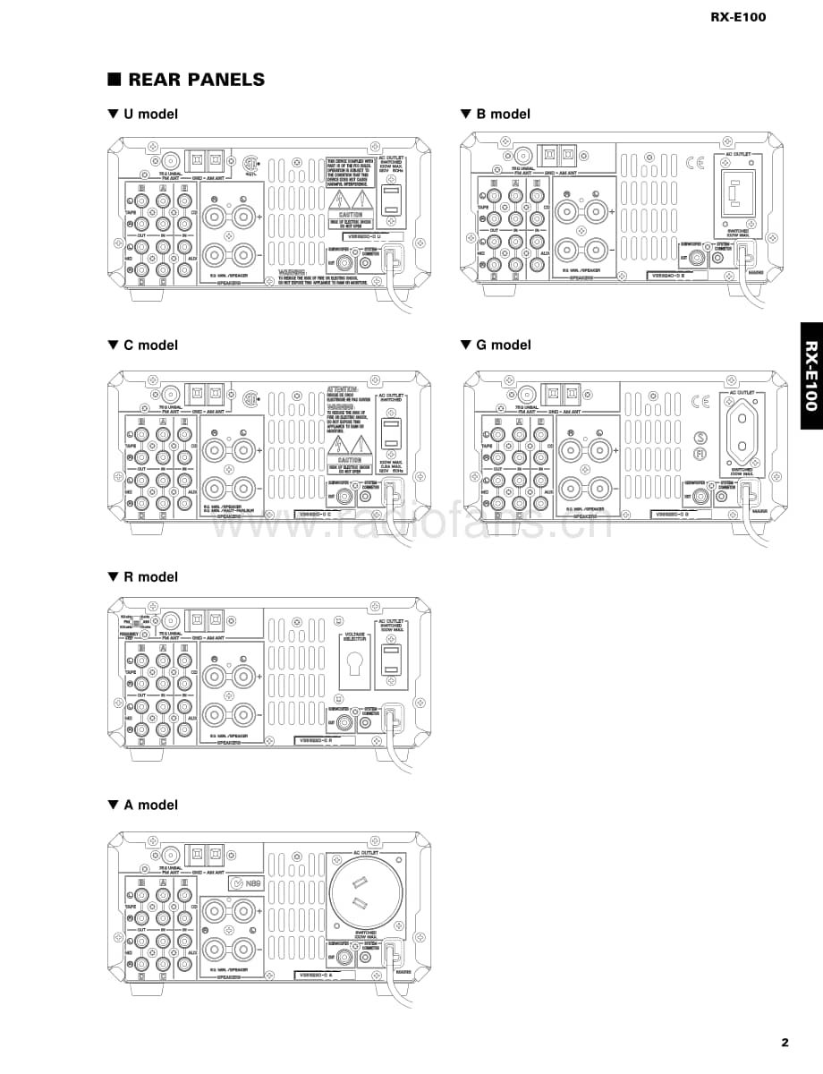 Yamaha-CRXE-100-Service-Manual电路原理图.pdf_第3页
