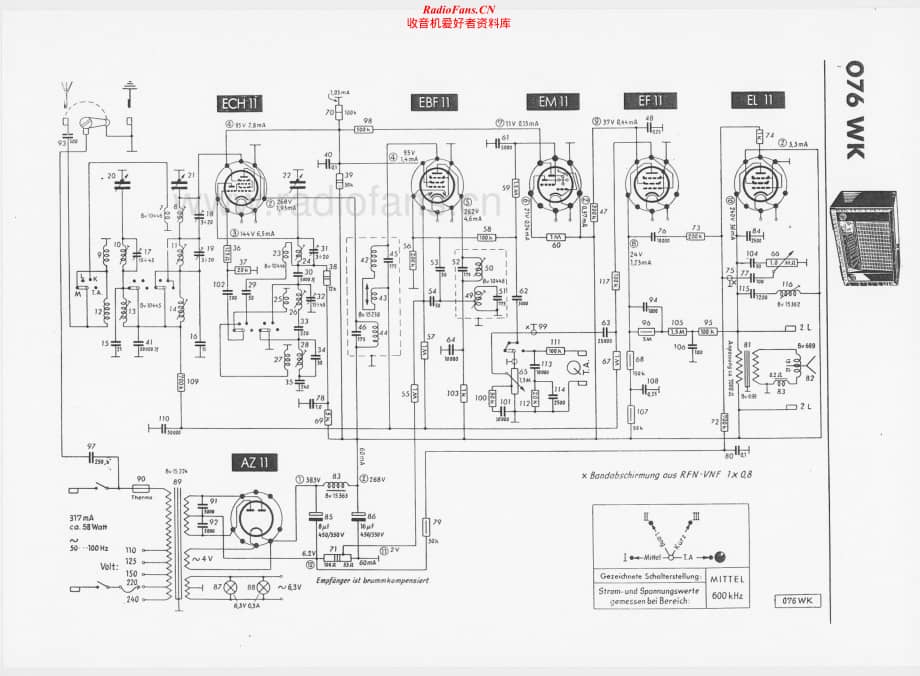 Telefunken-076-WK-Schematic电路原理图.pdf_第1页