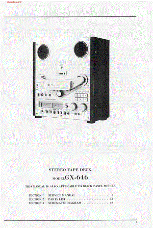 Akai-GX646D-tape-sm维修电路图 手册.pdf