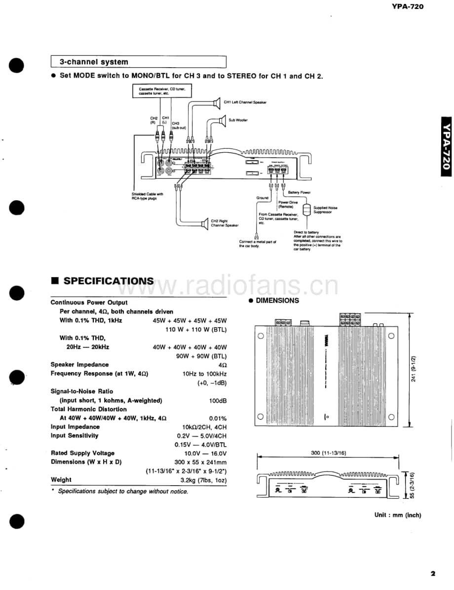 Yamaha-YPA-720-Service-Manual电路原理图.pdf_第3页