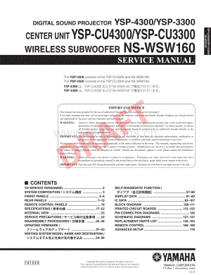 Yamaha-YSP-3300-Service-Manual电路原理图.pdf