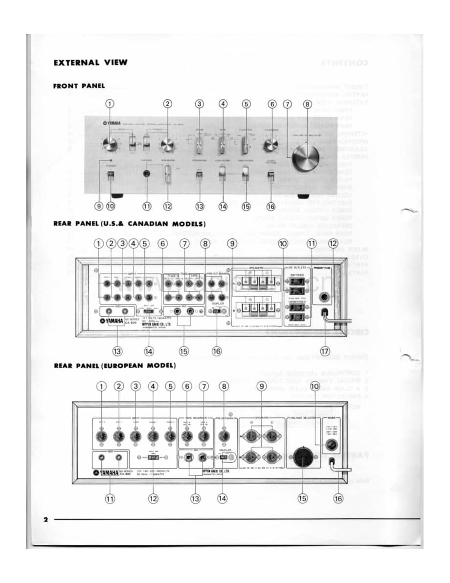 Yamaha-CA-800-Service-Manual电路原理图.pdf_第3页
