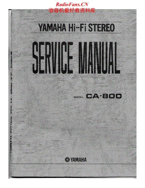 Yamaha-CA-800-Service-Manual电路原理图.pdf