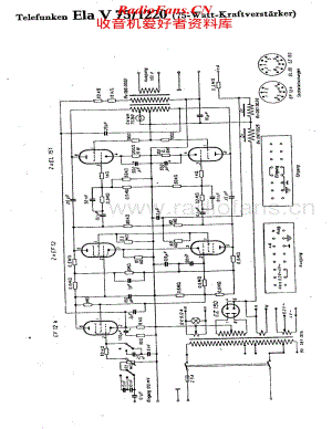 Telefunken-Ela-V75-1220-Schematic电路原理图.pdf