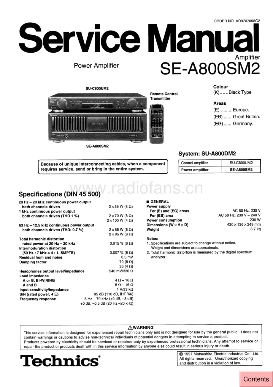 Technics-SEA-800-SM-2-Service-Manual电路原理图.pdf_第1页