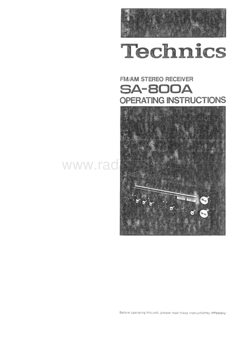 Technics-SA-800-A-Schematics电路原理图.pdf_第1页