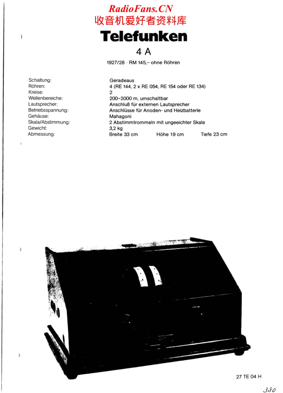 Telefunken-4A-Schematic电路原理图.pdf_第1页