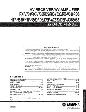 Yamaha-RXV-630-Service-Manual电路原理图.pdf