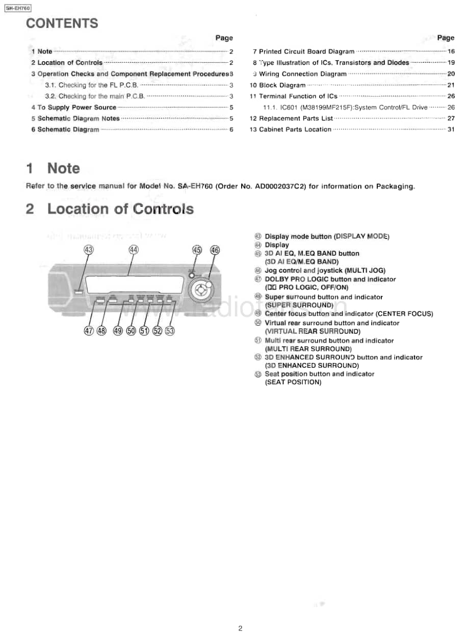 Technics-SHEH-760-Service-Manual电路原理图.pdf_第2页