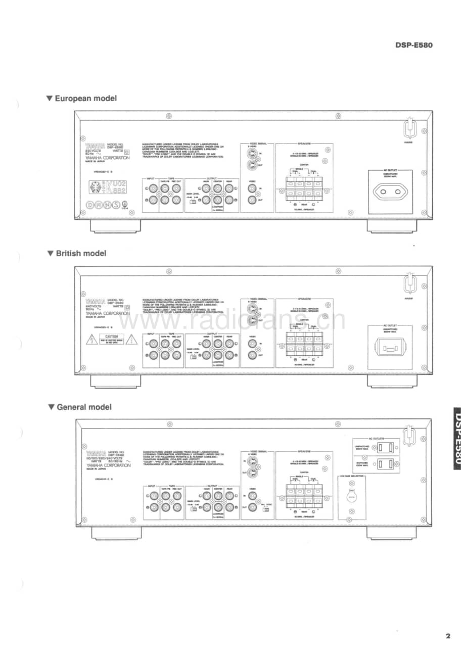 Yamaha-DSPE-580-Service-Manual电路原理图.pdf_第3页