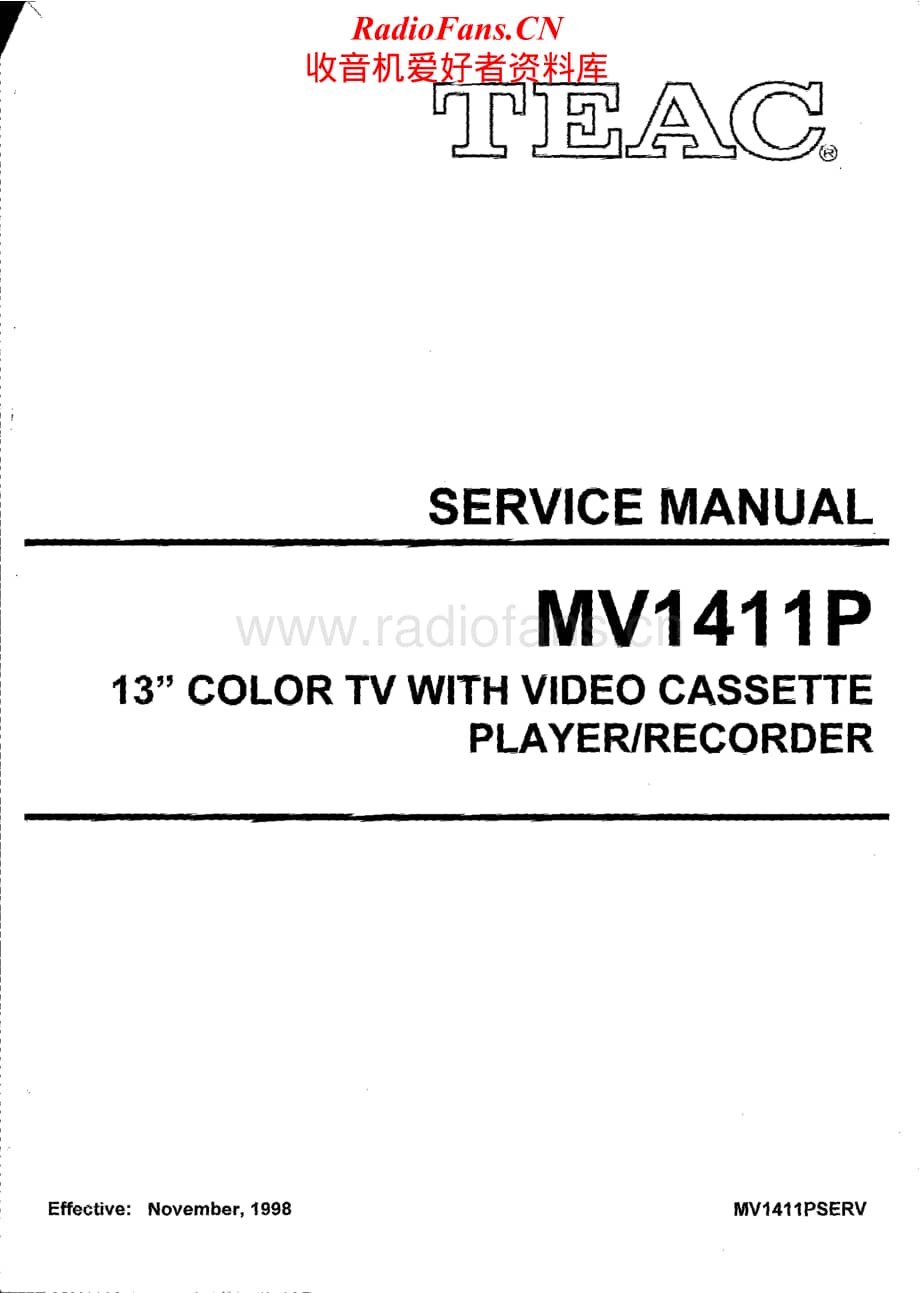 Teac-MV-1411P-Service-Manual电路原理图.pdf_第1页