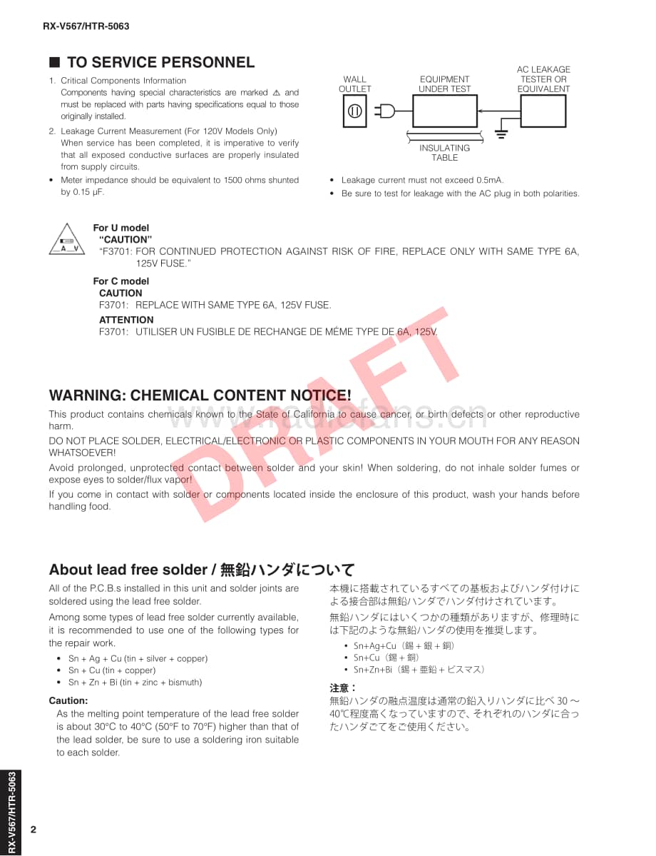 Yamaha-RXV-567-Service-Manual-Part-1电路原理图.pdf_第2页