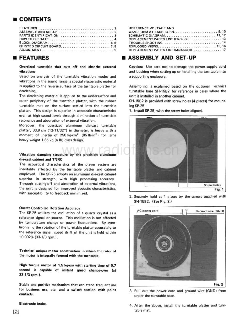 Technics-SP-25-Service-Manual电路原理图.pdf_第2页