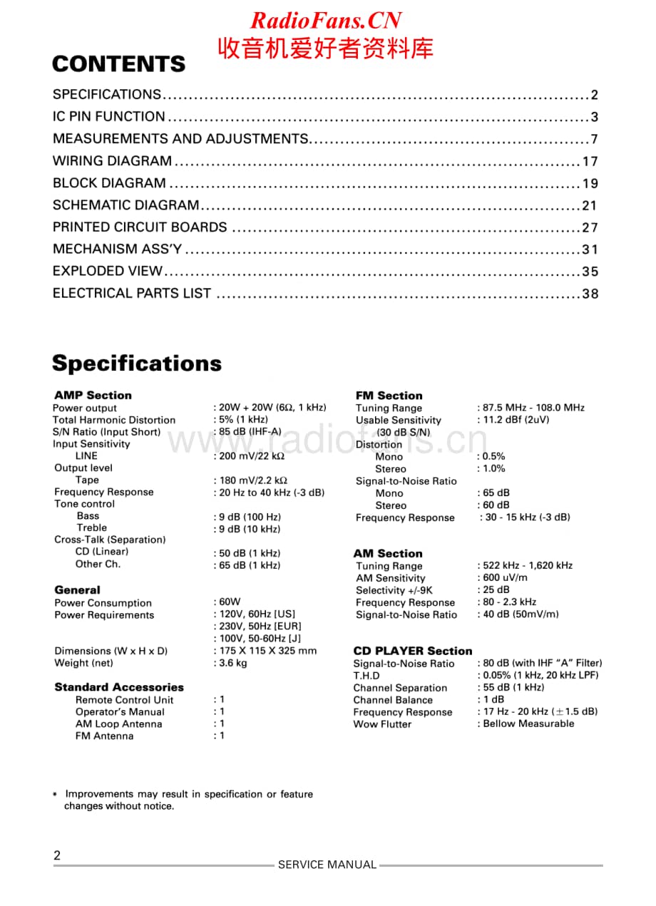 Teac-CR-H100-Service-Manual电路原理图.pdf_第2页