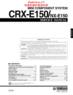 Yamaha-CRXE-150-Service-Manual电路原理图.pdf
