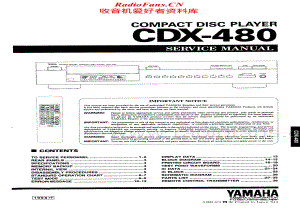 Yamaha-CDX-480-Service-Manual电路原理图.pdf