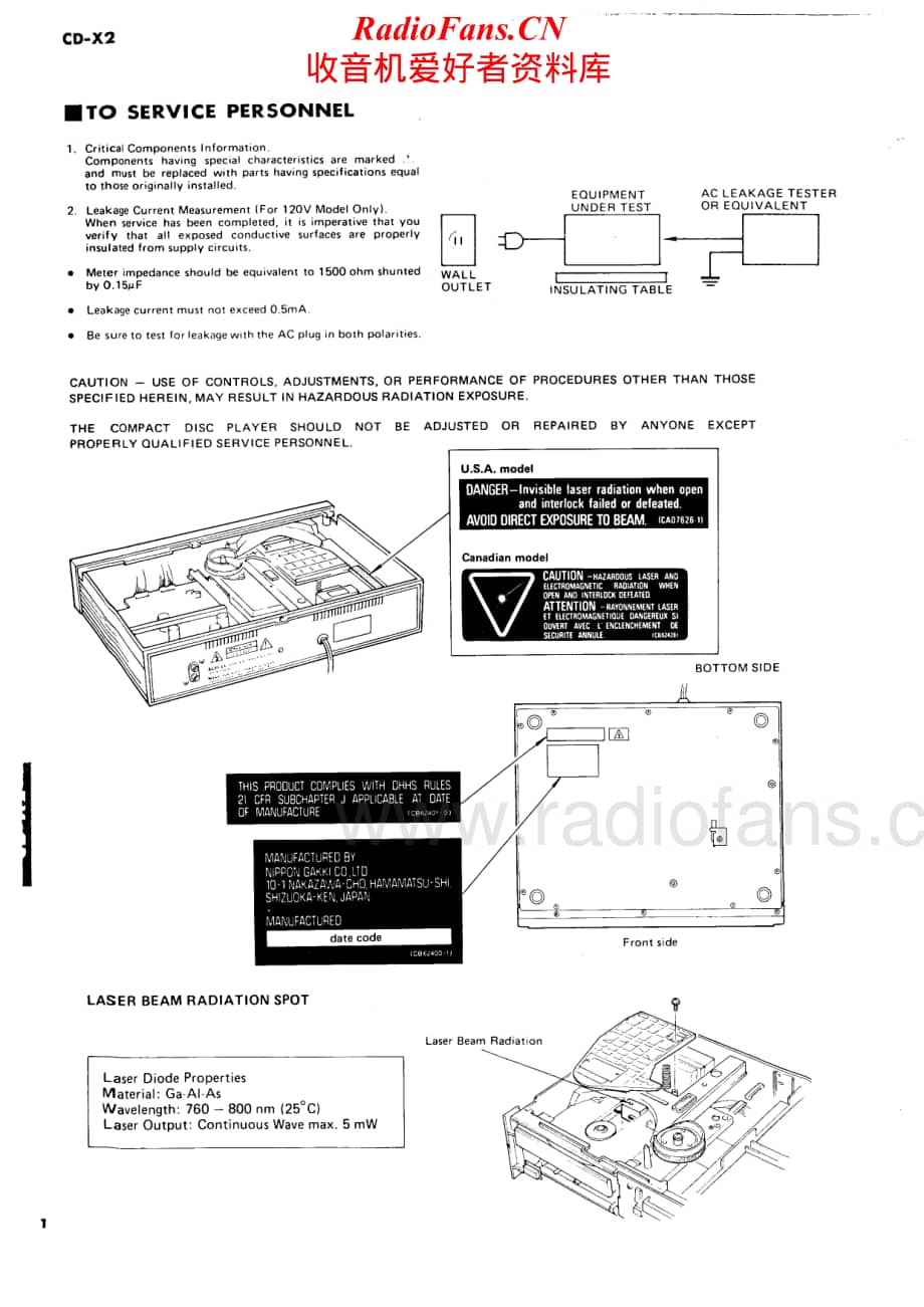 Yamaha-CDX-2-Service-Manual电路原理图.pdf_第2页