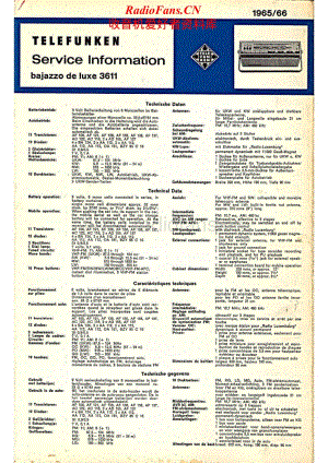 Telefunken-Bajazzo-Luxe-3611-Service-Manual电路原理图.pdf