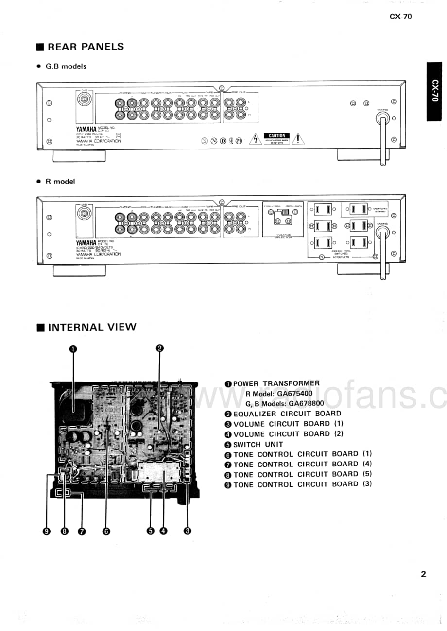 Yamaha-CX-70-Service-Manual电路原理图.pdf_第3页