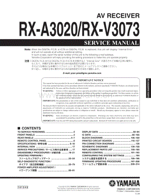 Yamaha-RXA-3020-Service-Manual-Part-1电路原理图.pdf