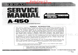 Teac-A-450-Service-Manual电路原理图.pdf