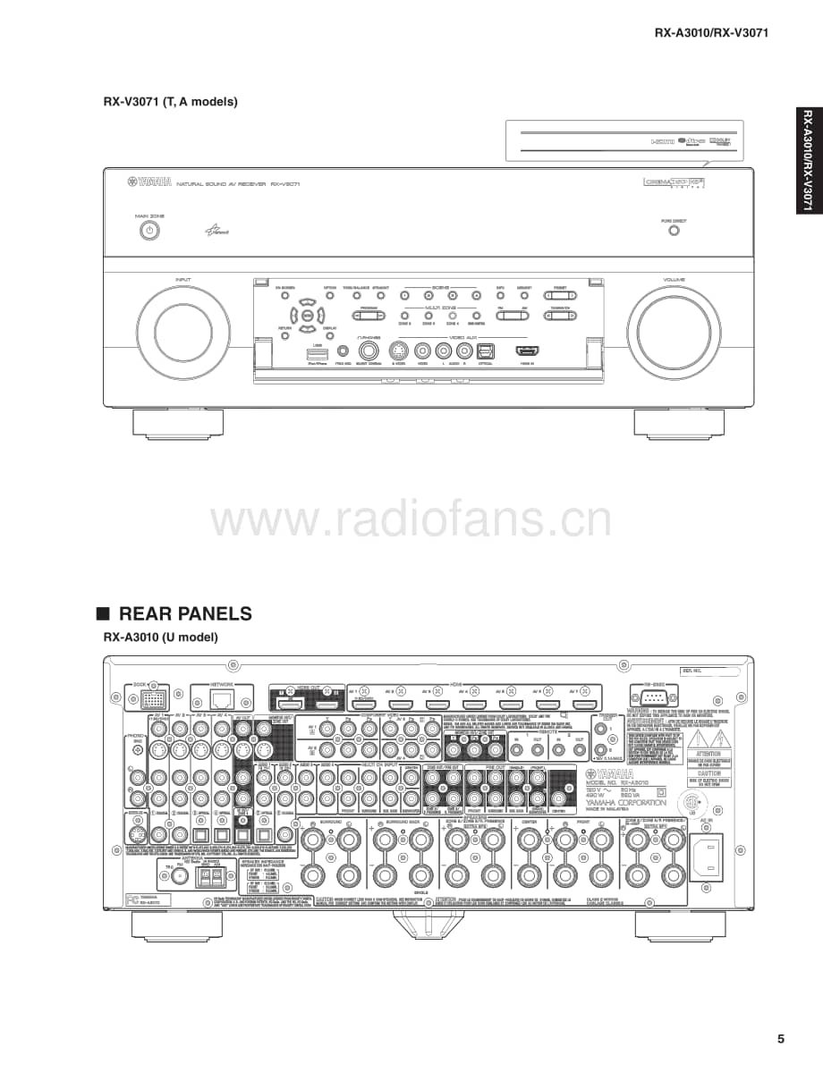 Yamaha-RXA-3010-Service-Manual电路原理图.pdf_第3页