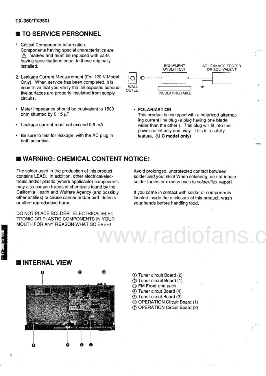 Yamaha-TX-350-Service-Manual电路原理图.pdf_第2页