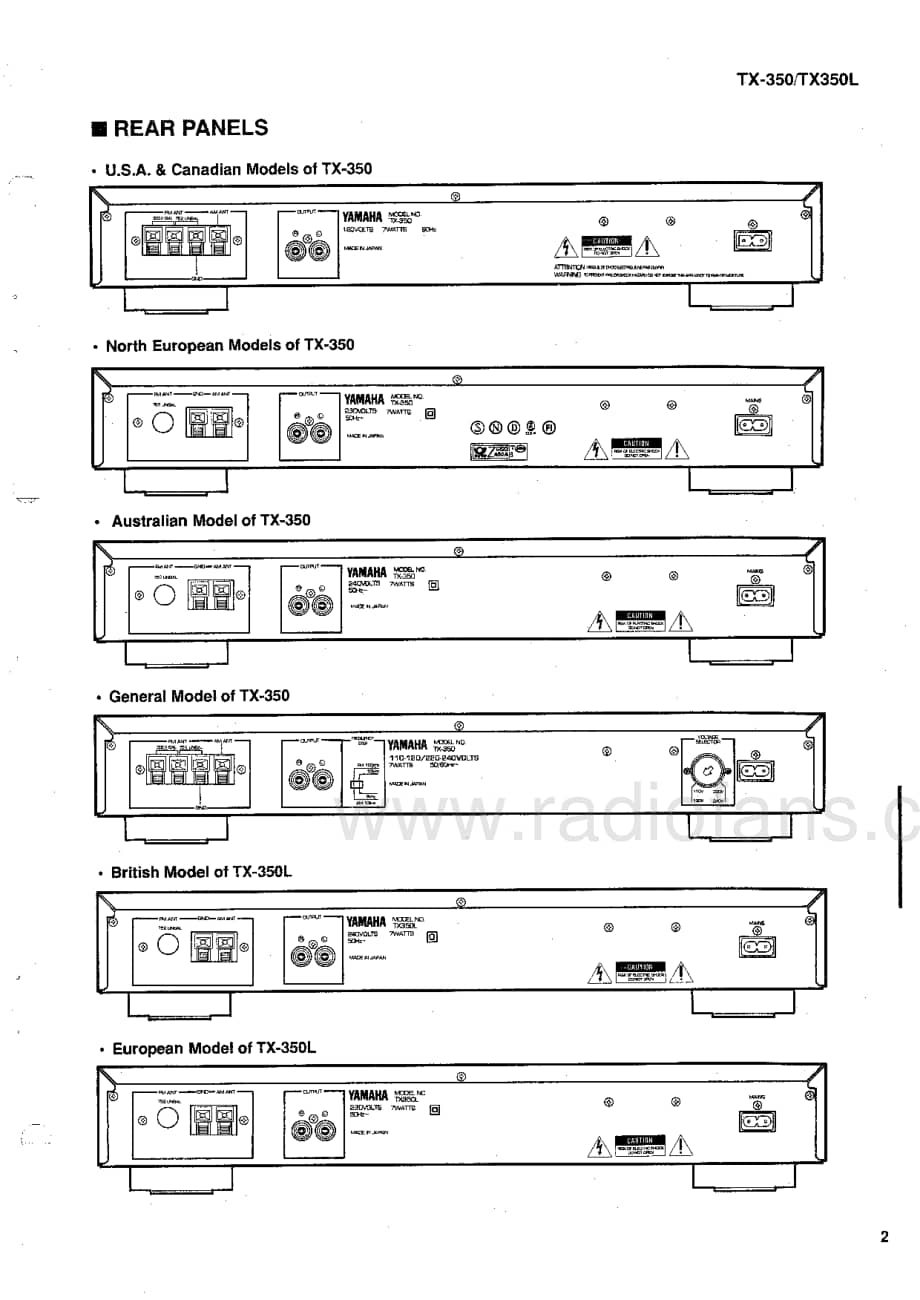 Yamaha-TX-350-Service-Manual电路原理图.pdf_第3页